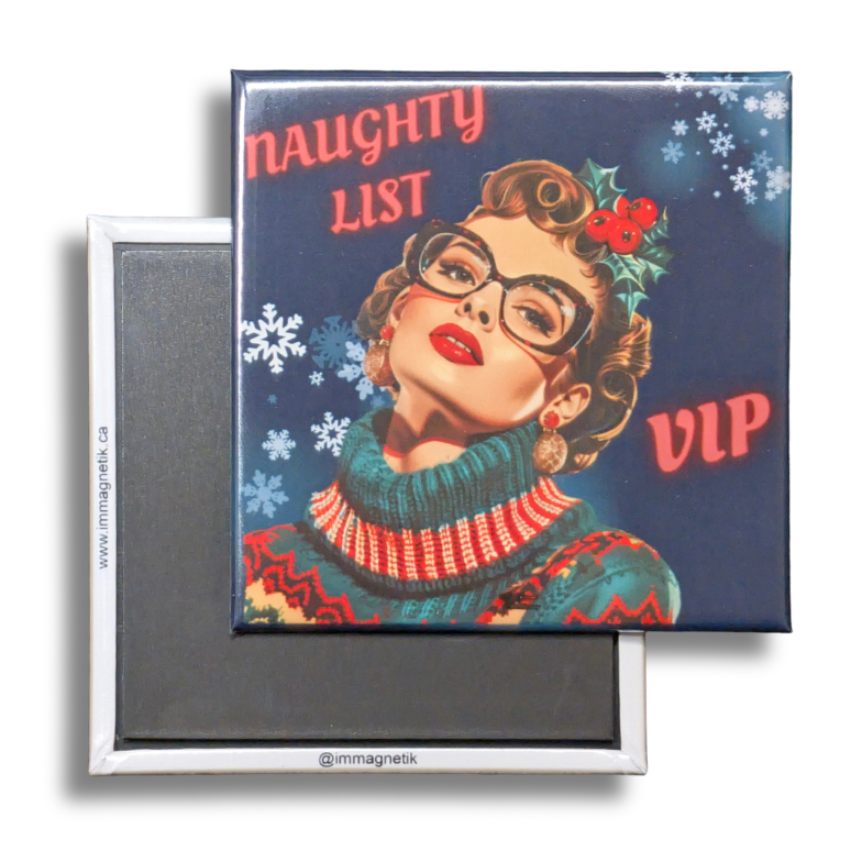Naughty List VIP - 2.5" x 2.5" Magnet